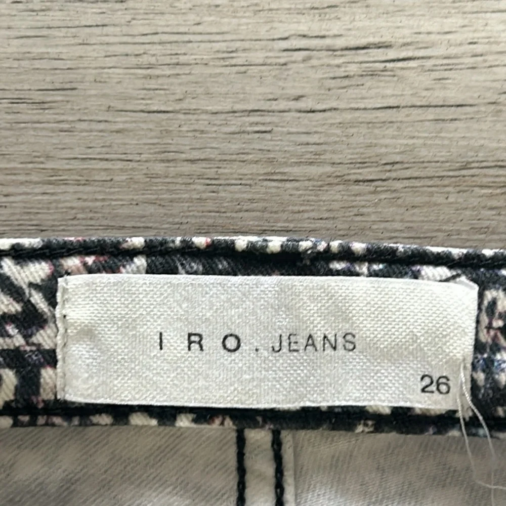 IRO Abril Print slim skinny Jeans denim intermix size 26